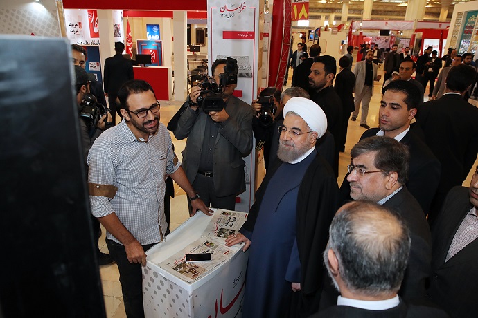 گزارش تصویری/ دکتر روحانی در بیست و دومین نمایشگاه مطبوعات 