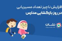 افزایش کم تعداد مسیریابی در روز بازگشایی مدارس