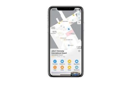 نقشه راه فرودگاه‌ها در اپلیکیشن اپل مپ