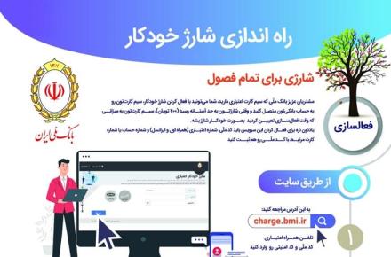 امکان شارژ خودکار سیم‌کارت برای مشتریان بانک ملی ایران (+موشن گرافی و اینفوگرافی) 