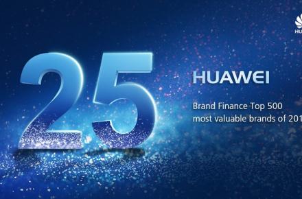 جهش بزرگ HUAWEI به رتبه 25 در رده بندی برند Brand Finance Global 500