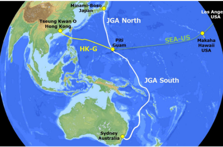 عقب‌نشینی گوگل و فیس بوک از پروژه‌ی کابل زیردریایی میان آمریکا و هنگ کنگ
