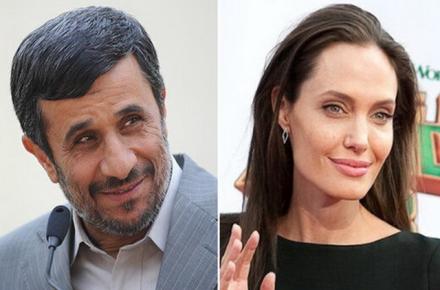 توییت ویژه احمدی نژاد و تقدیر از آنجلینا جولی