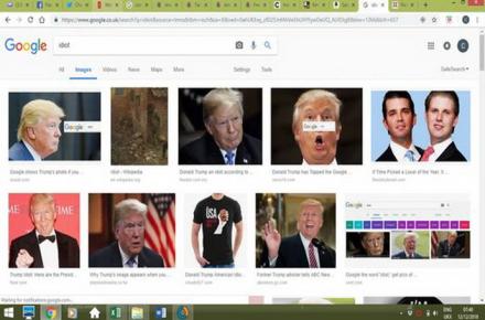 چرا وقتی کلمه احمق را سرچ می‌کنیم عکس ترامپ ظاهر می‌شود؟