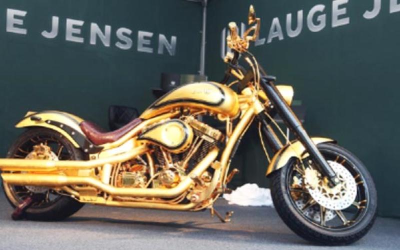 گرانترین موتورسیکلت طلایی دنیا + عکس