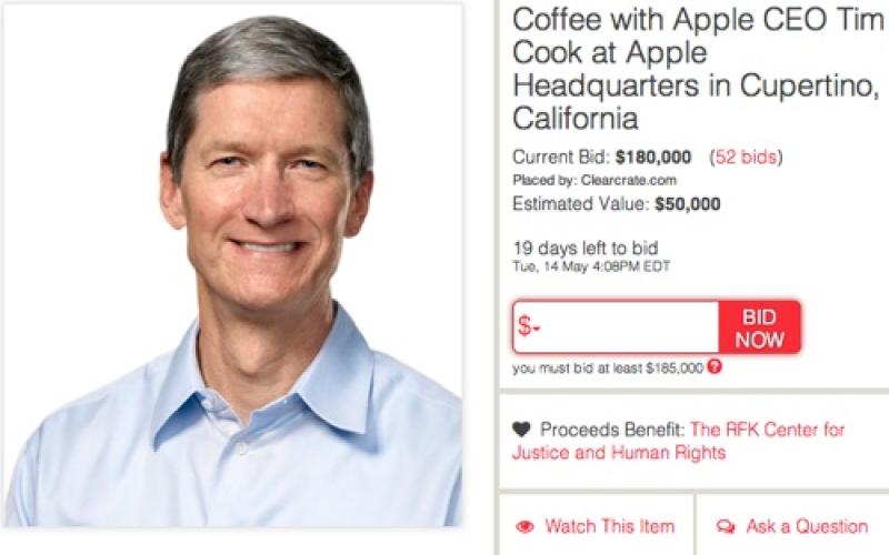 50 هزار دلار هزینه نوشیدن قهوه همراه با مدیرعامل اپل
