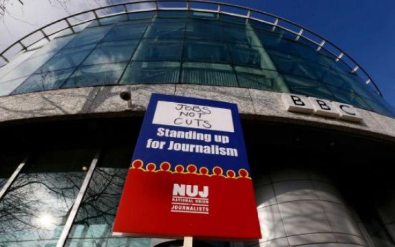 کارکنان BBC در اعتراض به برخوردهای تهدیدآمیز اعتصاب کردند