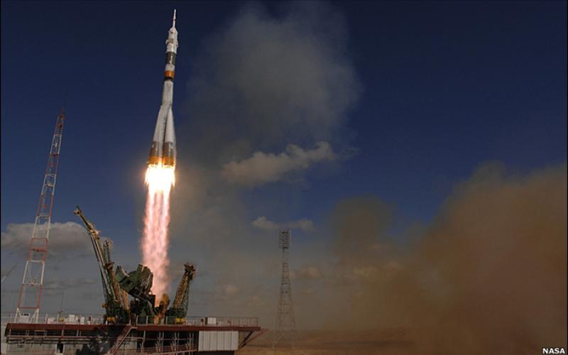 پرتاب شش ماهواره‌ی مخابراتی آمریکا به فضا از قزاقستان