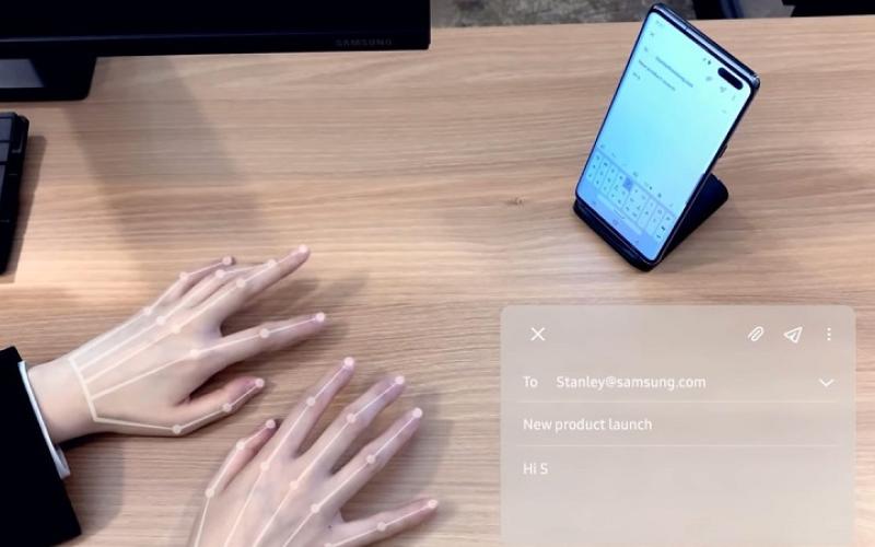 تایپ از طریق دوربین سلفی، ویژگی جدید تلفن‌های آینده سامسونگ