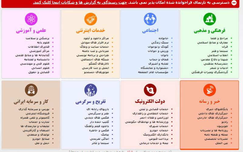 اقدامات لازم برای رفع فیلتر سایت