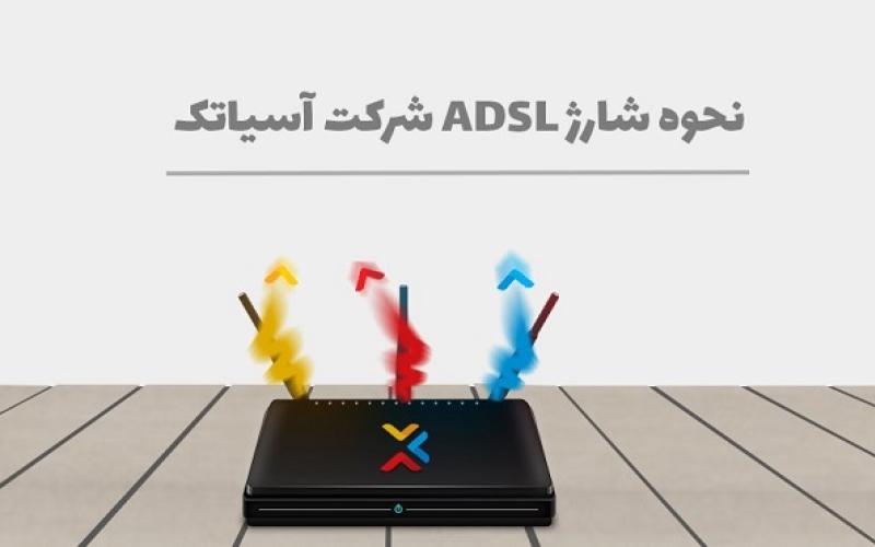 نحوه شارژ ADSL شرکت آسیاتک