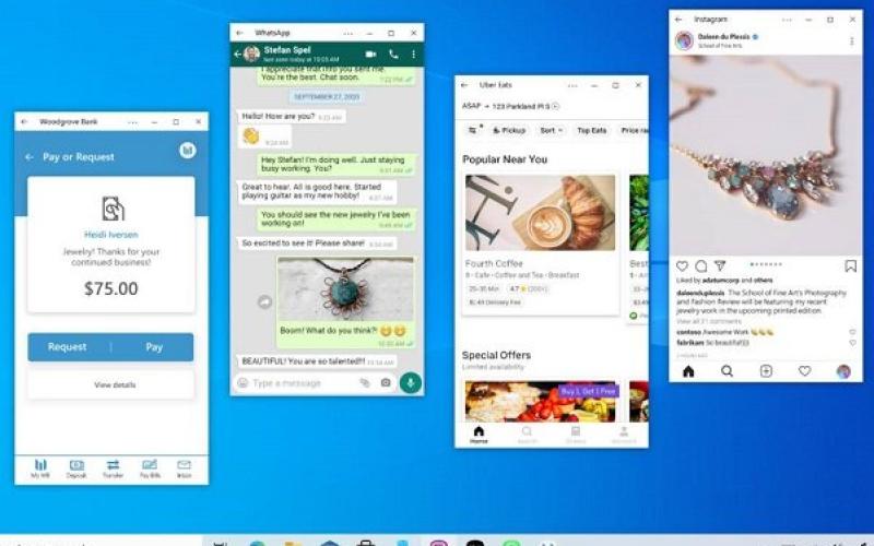 اجرای همزمان برنامه‌های موبایل روی ویندوز ۱۰ تسهیل شد