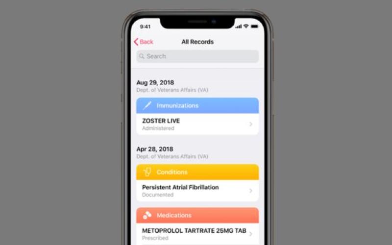 سوابق پزشکی کهنه سربازان در سرویس سلامت "اپل"