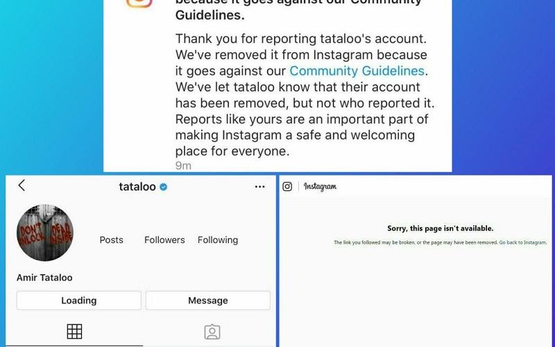 به دلیل فعالیت‌های غیراخلاقی؛ صفحه‌ی اینستاگرام «تتلو» مسدود شد