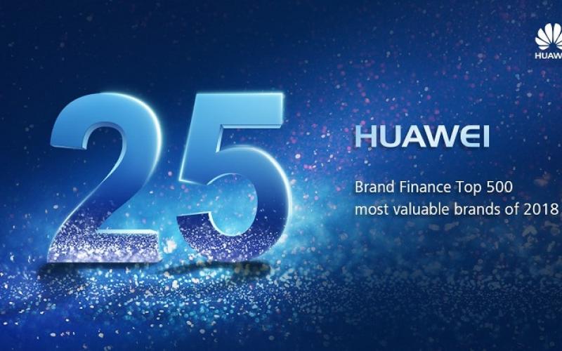 جهش بزرگ HUAWEI به رتبه 25 در رده بندی برند Brand Finance Global 500