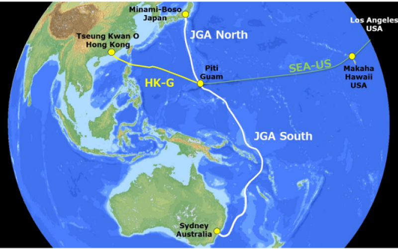 عقب‌نشینی گوگل و فیس بوک از پروژه‌ی کابل زیردریایی میان آمریکا و هنگ کنگ