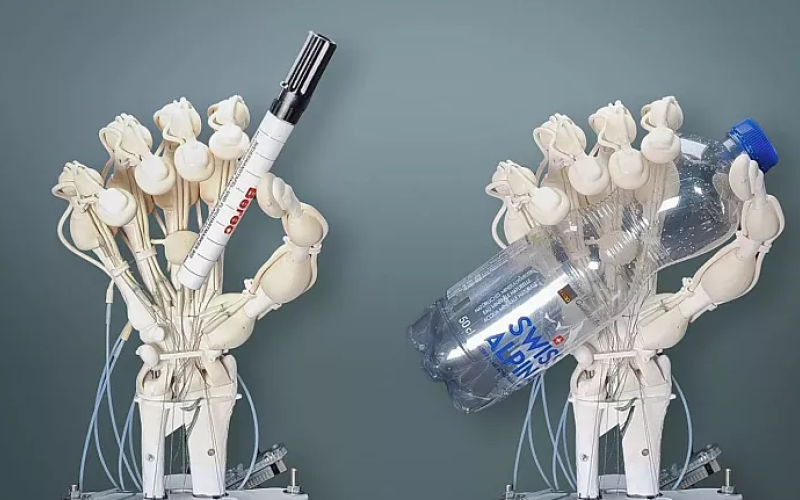 دانشمندان با چاپگر سه‌بعدی رباتی شبیه دست مصنوعی تولید کردند 