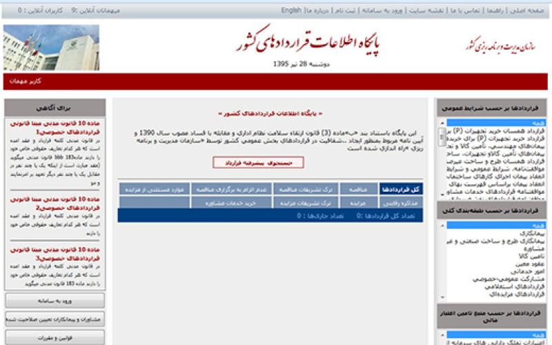 الزام دستگاه‌ها به ثبت اطلاعات قراردادها در پایگاه اطلاعات قراردادهای کشور